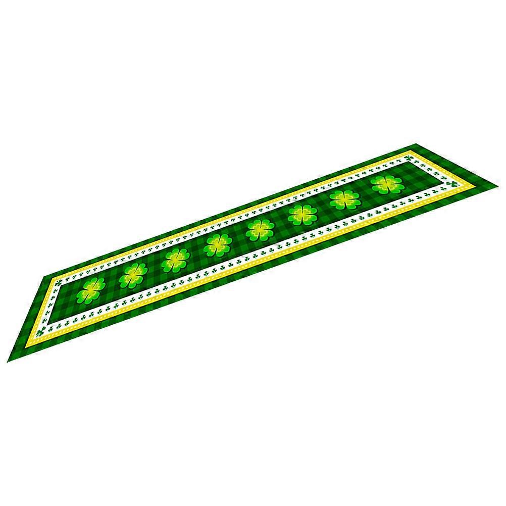 St Patricks Day Decorative Table Runner for Decoration Green Polyester
