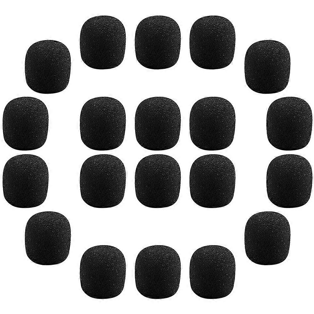 Black Microphone Protector Sponge Cover for Microphone 50Pcs Durable