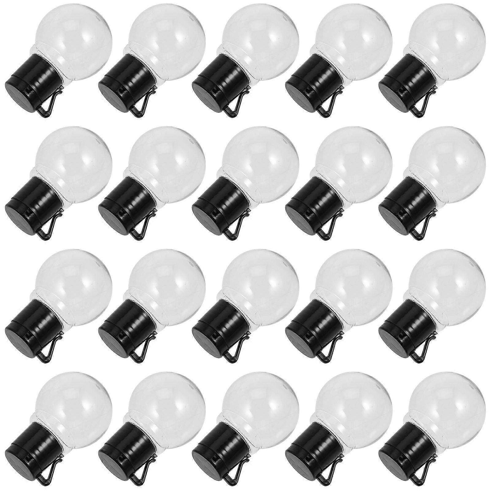 String Lights Bulb Decor Globe Light Bulb Pendant Replacement for 100Pcs Plastic Bulbs