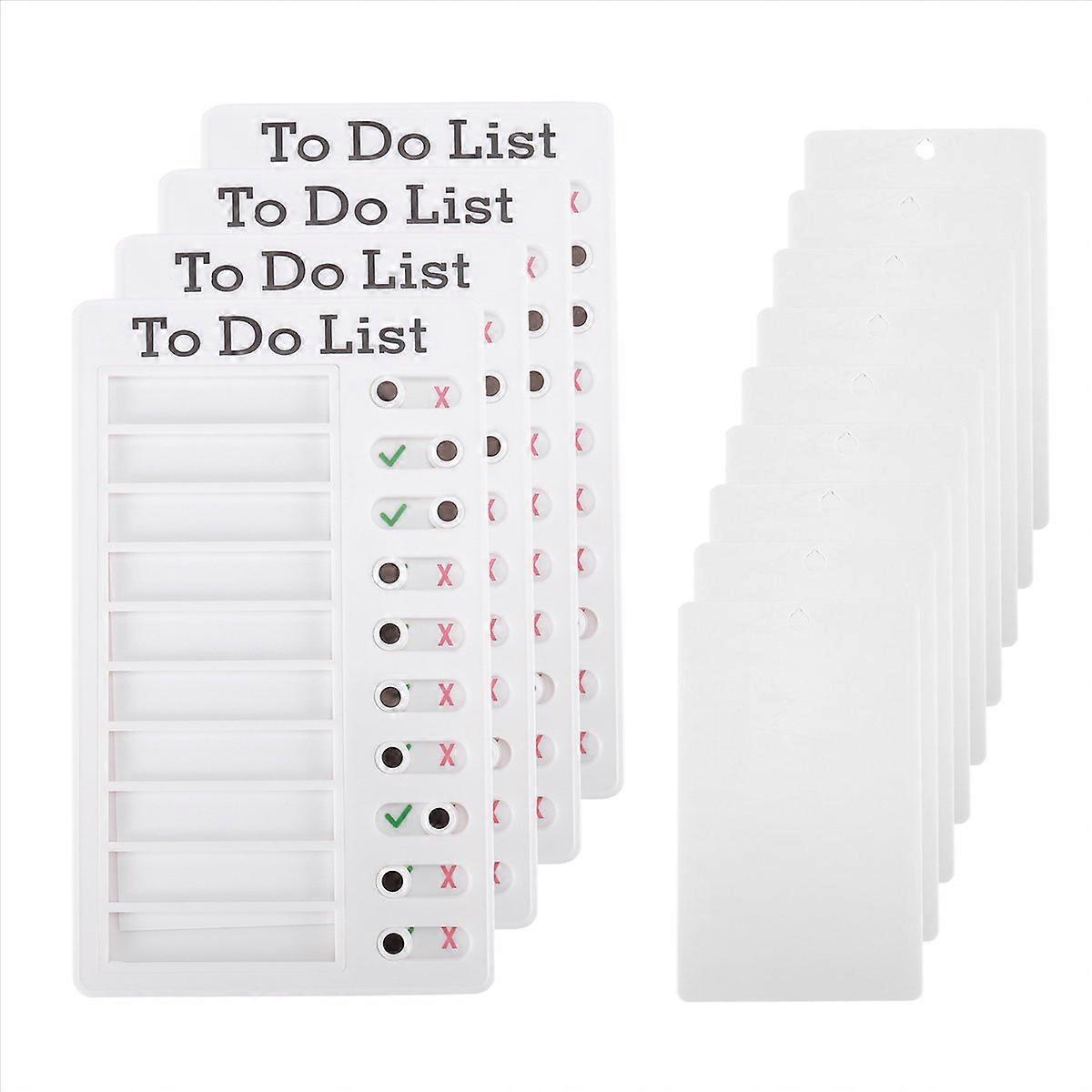 4 Stk. To-Do-Liste Memoboard mit 8 Karten