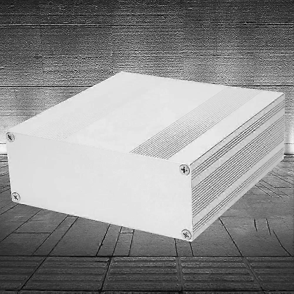 Aluminum Project Box Matte Silver Split Type Electronic Enclosure Shell 54x145x150mm