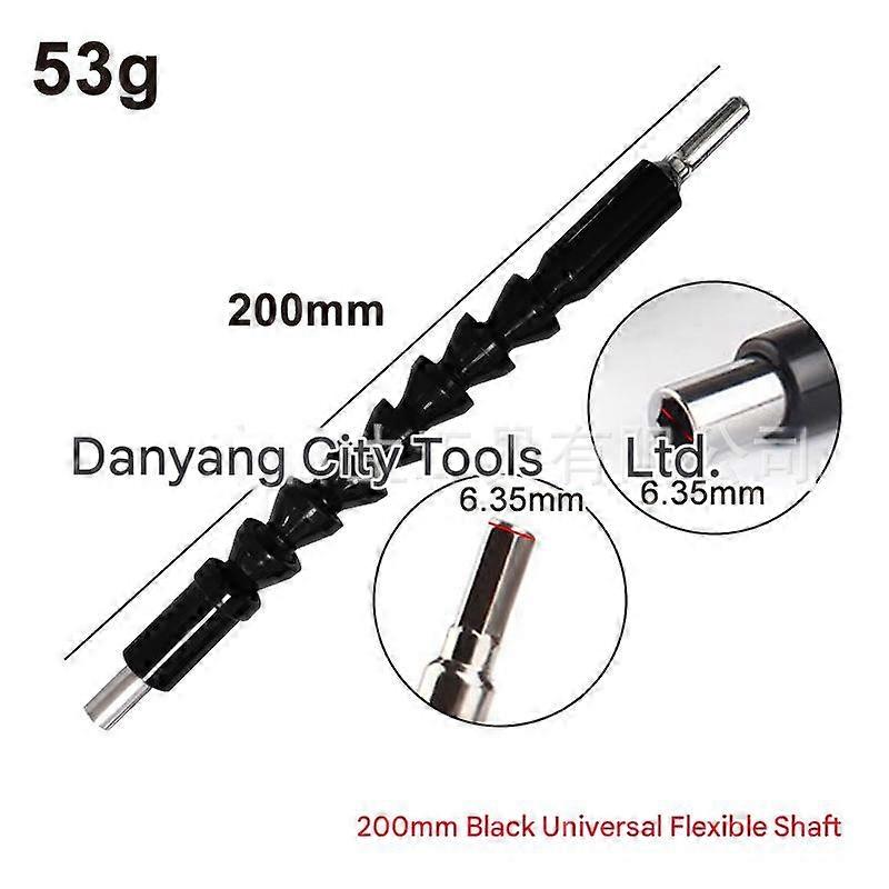 Electric Screwdriver Bit Connector Hex Socket Flexible Shaft Black Yellow