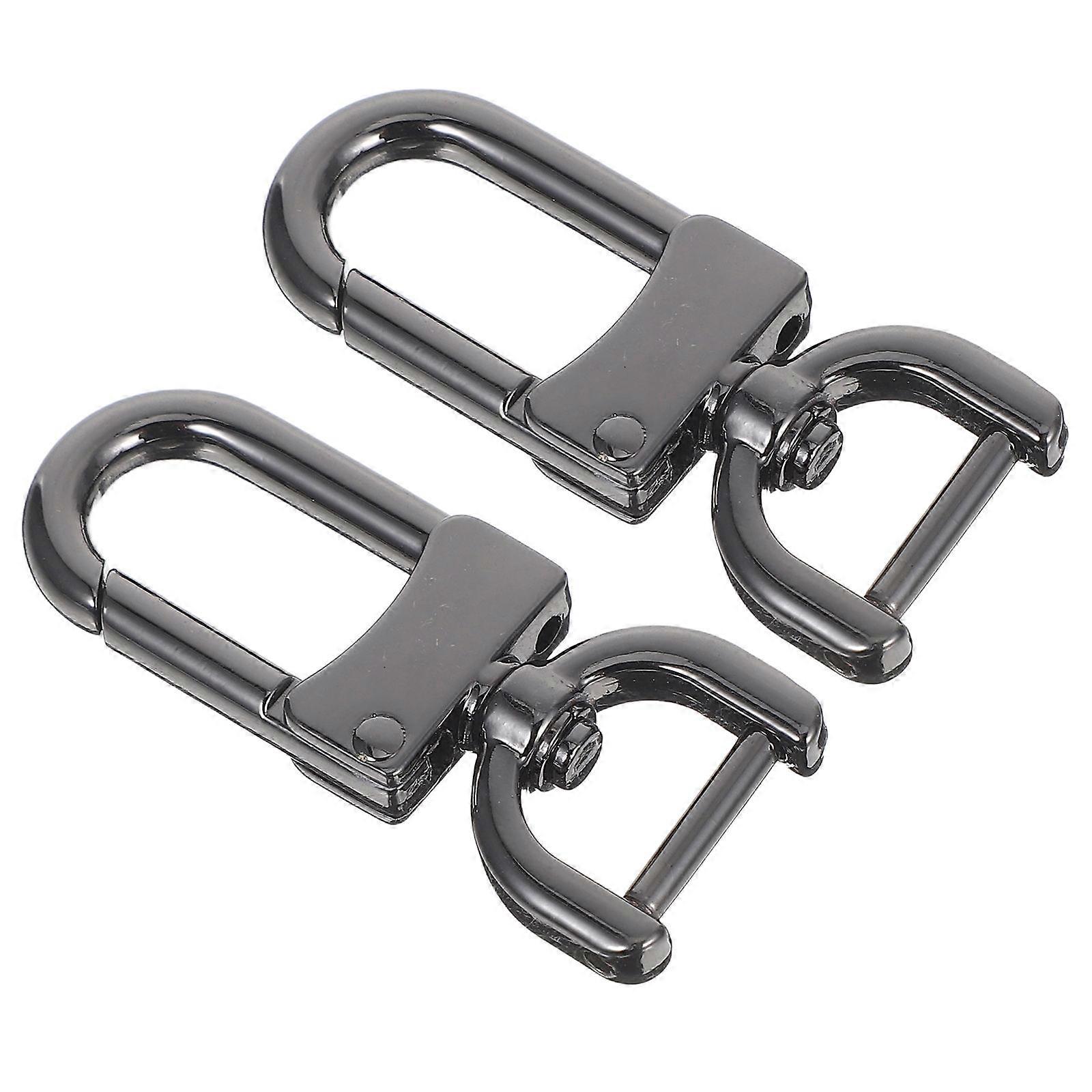 2Pcs Metal Snap Hook with Screw for Purse Strap Hardware Replacement