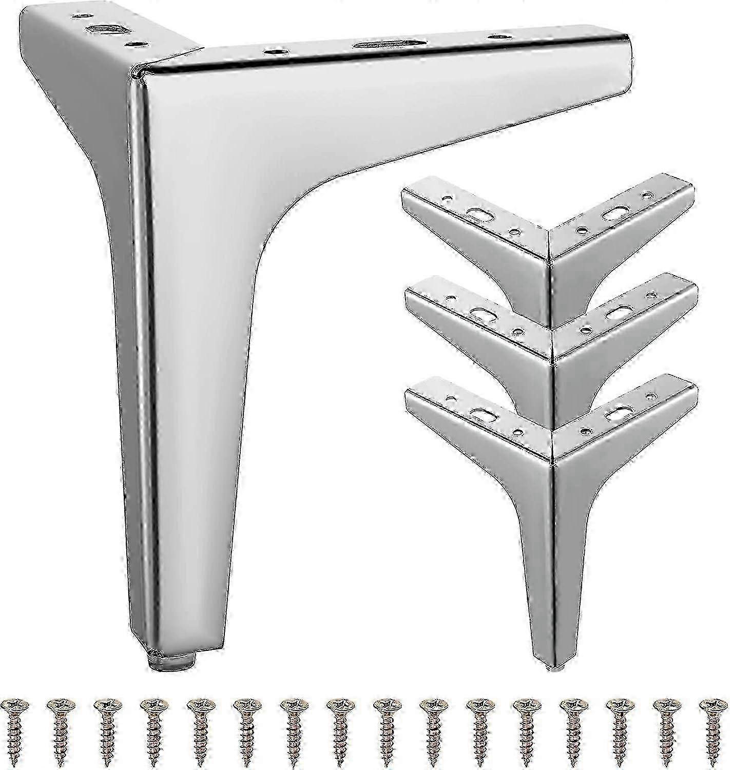2026 Modern Silver 17cm Sofa Support Legs Set