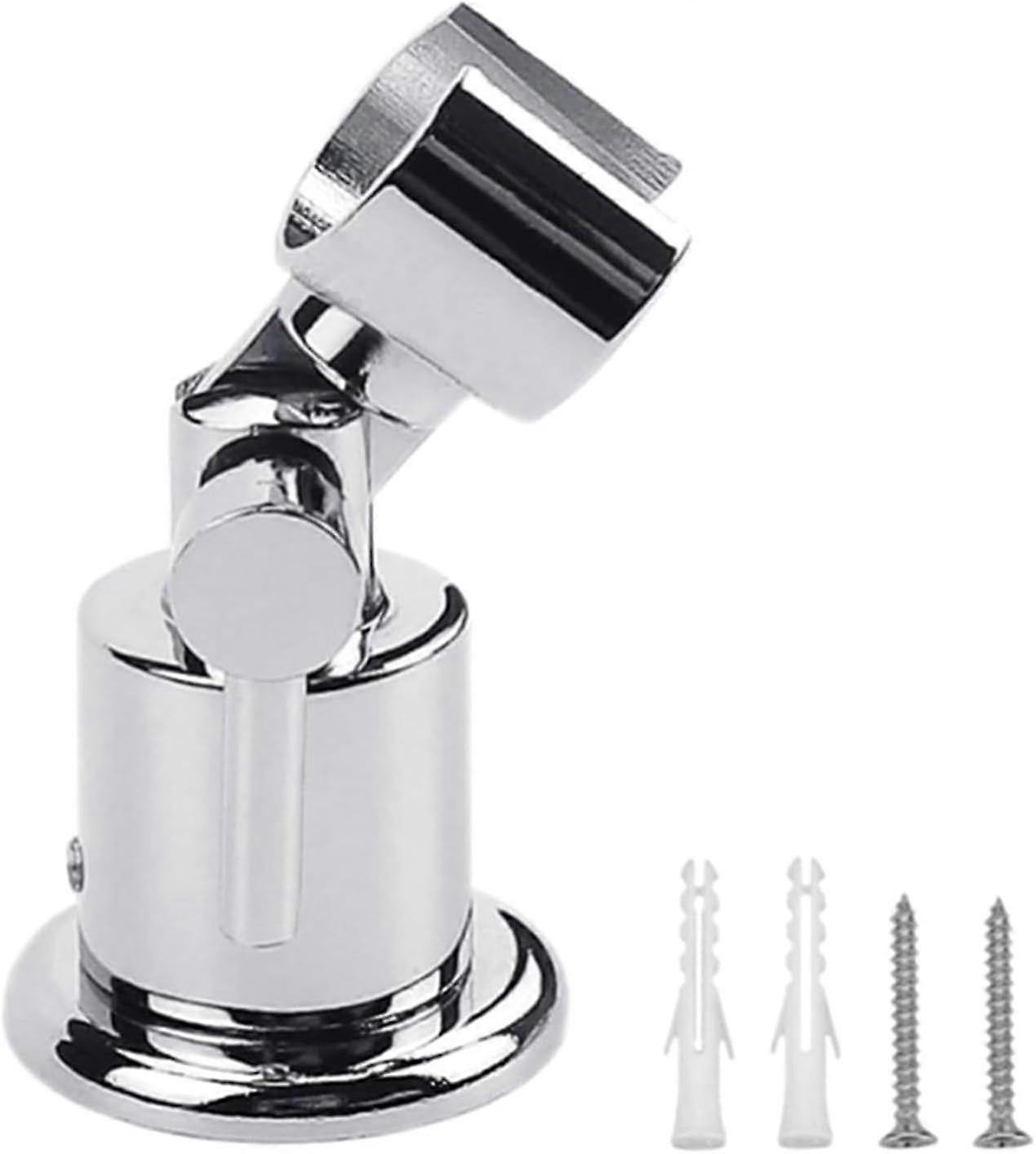 Wall-mounted shower head bracket with screws - Adjustable shower head brackets - Easy installation