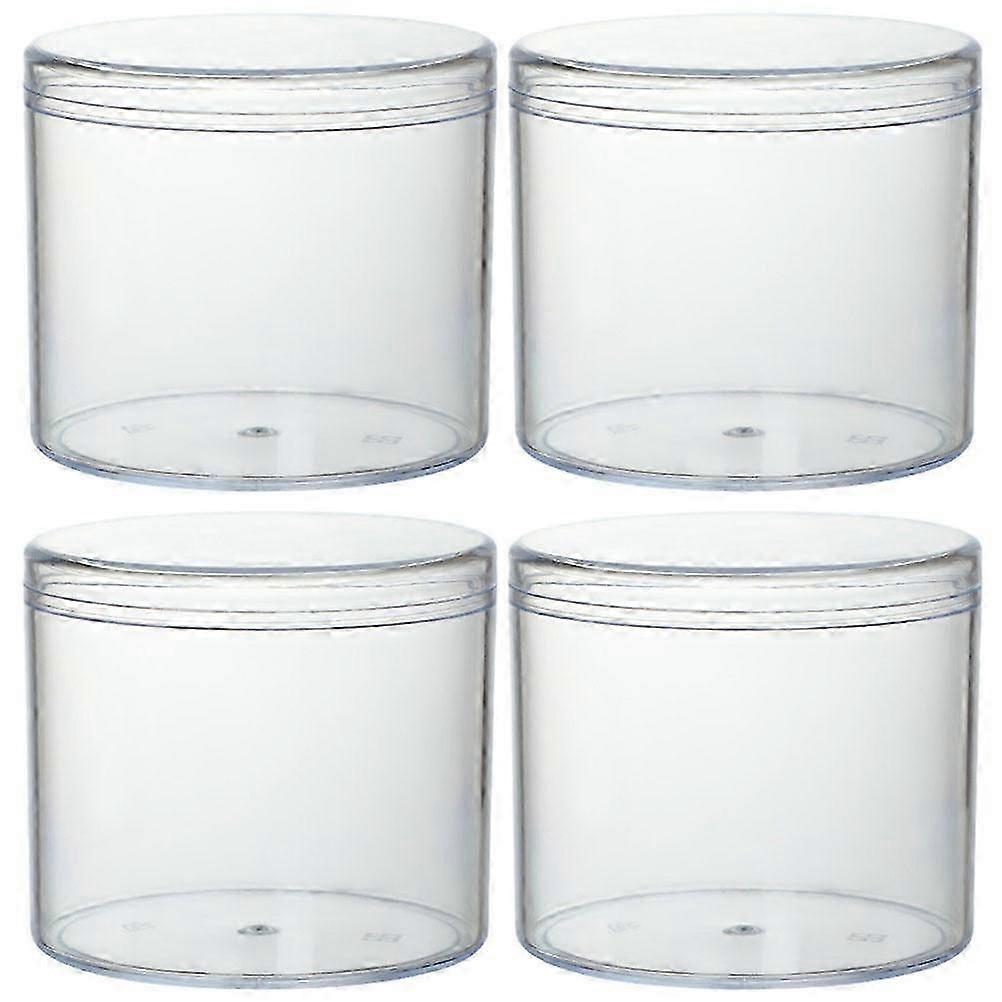 Transparent Candy Box Acrylic Plastic Sealed Jar for Storage 4Pcs