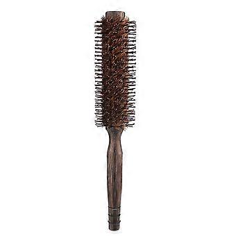 Cepillo pequeño y redondo con cerdas de jabalí y nailon perfecto para secar y peinar el cabello corto, fino y fino