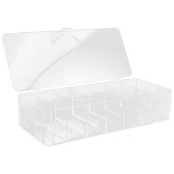 Desktop-Kaffeebeutelhalter Transparenter Multi-Grid-Süßigkeitenbeutel-Box-Plastik-Teebeutel-Organizer