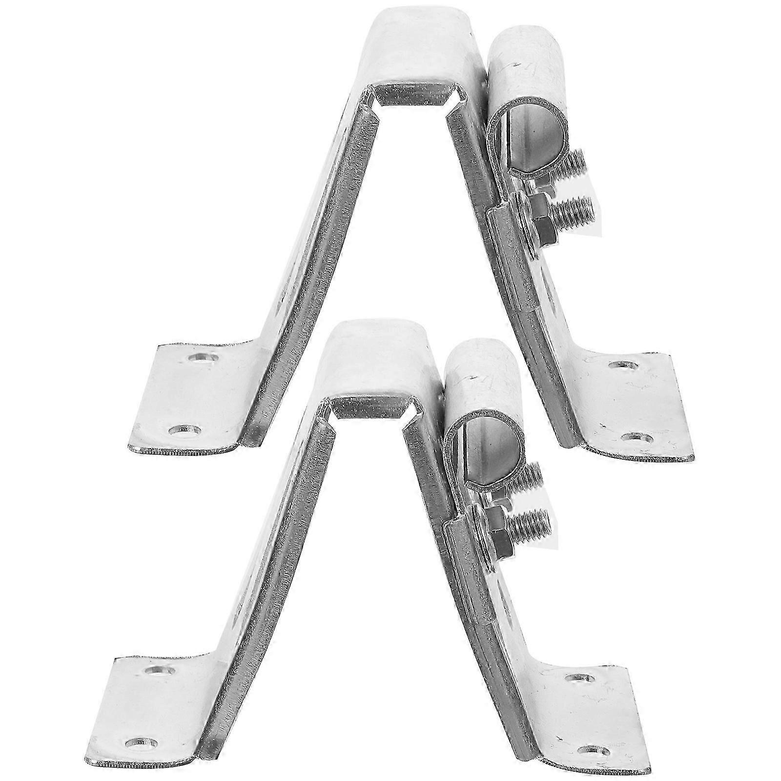 Garage Door Adjustable Top Bracket for Maintenance 6Pcs Rust Resistant Silver Set