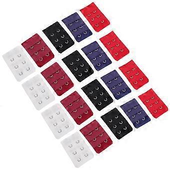 Ganchos extensores para sutiã feminino, 20 unidades em cores sortidas.