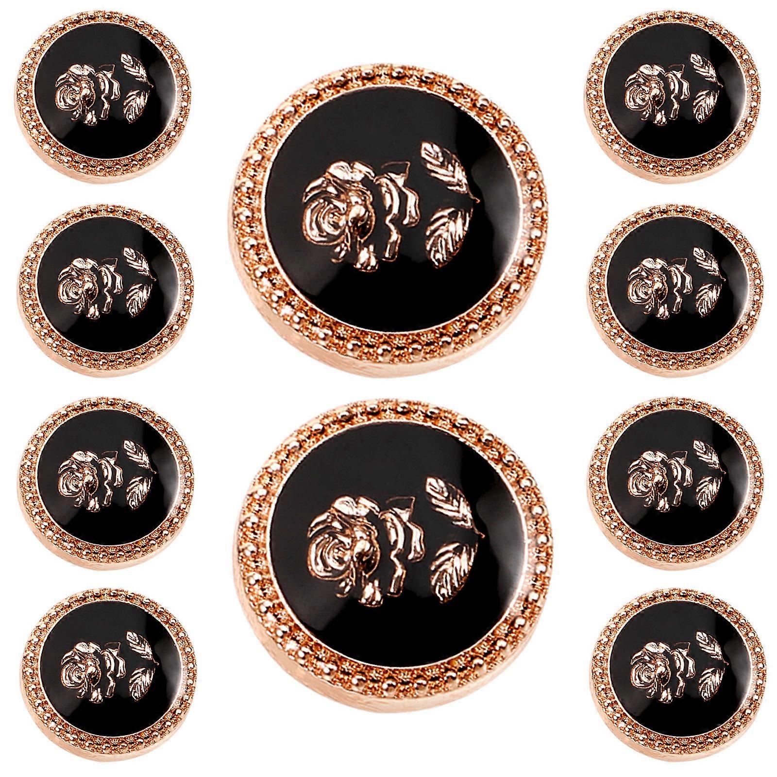 10pcs Decorative Button For Suit Uniform Jacket Decorative Vintage Button 15mm Button