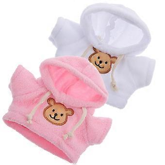 2pcs Plush Bear Clothes Mini Bear Doll Clothes Stuffed Bear Hoodies Stuffed Animal Dress Up Clothes