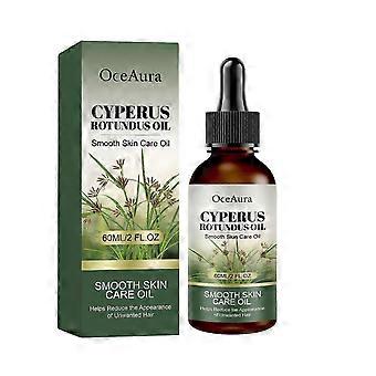 Aceite para el cuidado de la piel suave con Cyperus Rotundus, esencia nutritiva y calmante para después de la depilación, aceite corporal ligero de rápida absorción para el cuidado suave de los poros, ¡60 ml!xx2