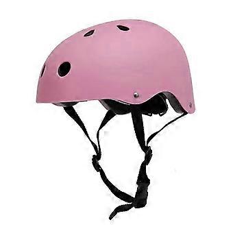 Cycling Headgear for Kid Toddler Age 3-13 Sport Headgear Adjustable Skateboard Headgear for Adult Child Roller Skating Light Pink L