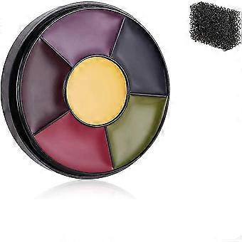 6 farge blåmerke hjul spesialeffekter sfx zombie makeup kit halloween profesjonell ikke giftig