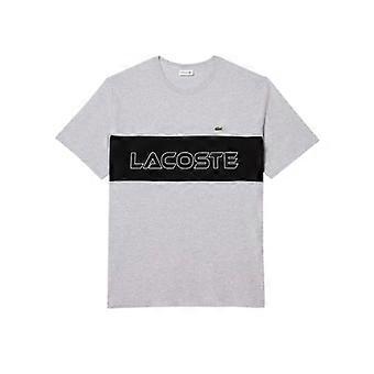 Lacoste heren T-shirt met kleurblokken van zwaar katoen, aansluitend model