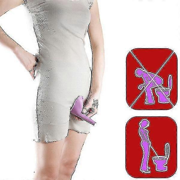 Produktbild von HEEPDD Tragbares Urinal Für Frauen – Silikon-Pinkeltrichter Mit Tasche, Diskret, Leicht Zu Reinigen, Ideal Für Outdoor, Camping, Schwangerschaft (19,5 X 6 X 3,5 Cm)