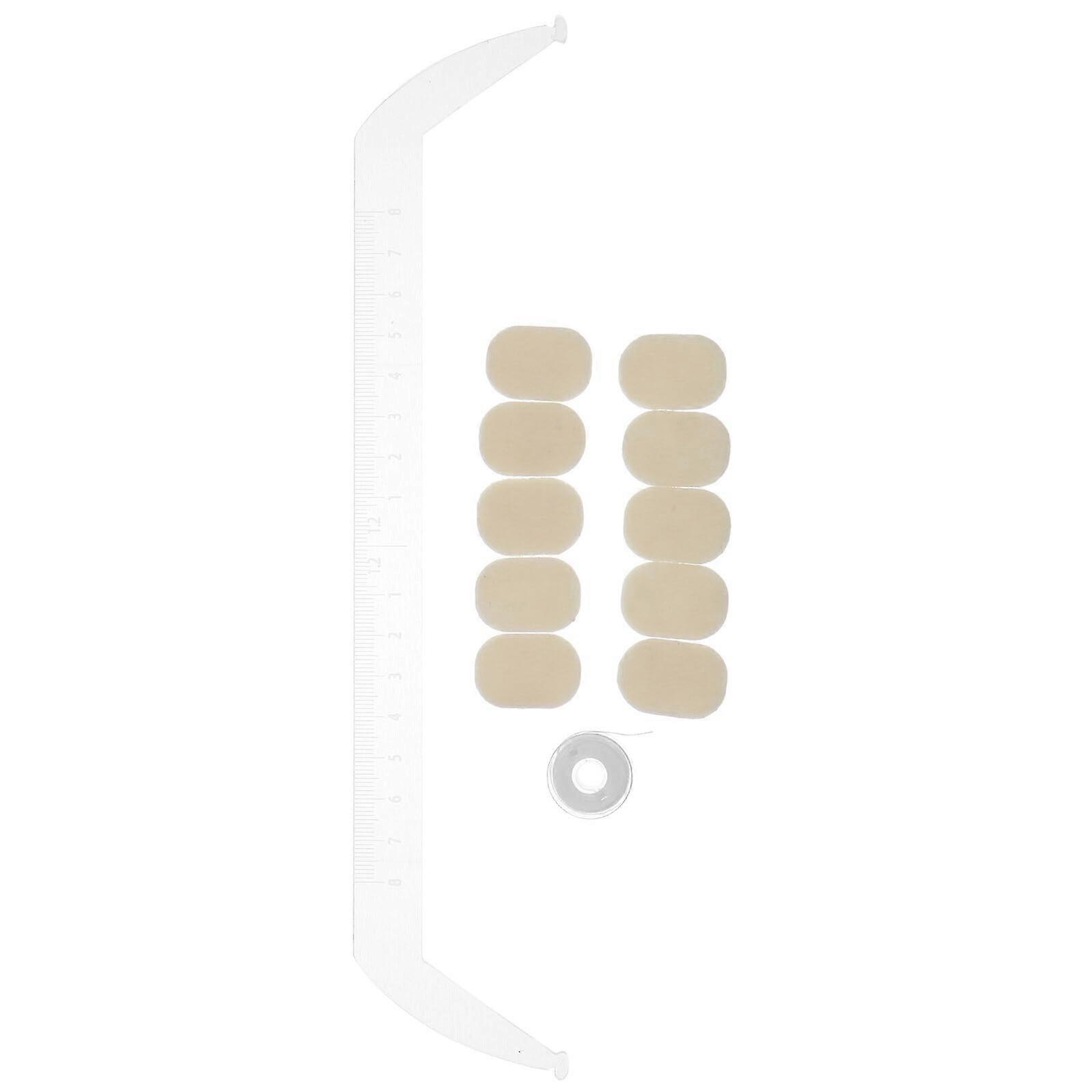 Eyebrow Mapping Ruler for Precision Brow Shaping, Reusable Transparent Stencil Kit
