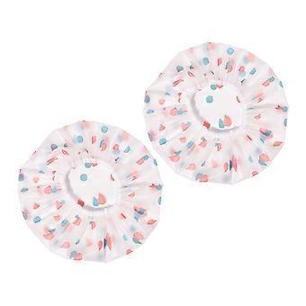 2pcs Multi-purpose Sleeping Hats Practical Shower Hair Hats Female Sleeping Hats
