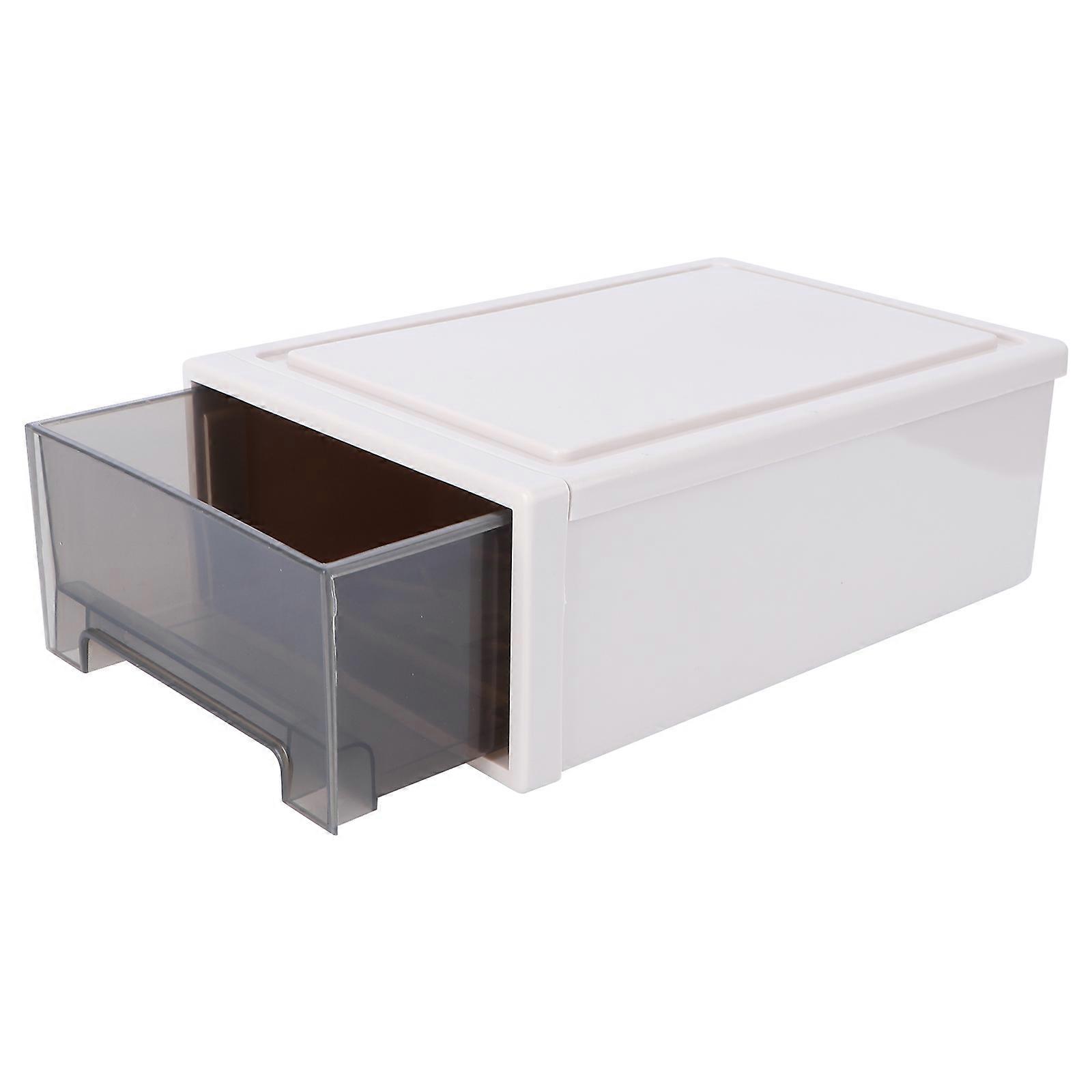 1pc Transparent Plastic Wardrobe Drawer Type Storage Box Plastic Storage Box