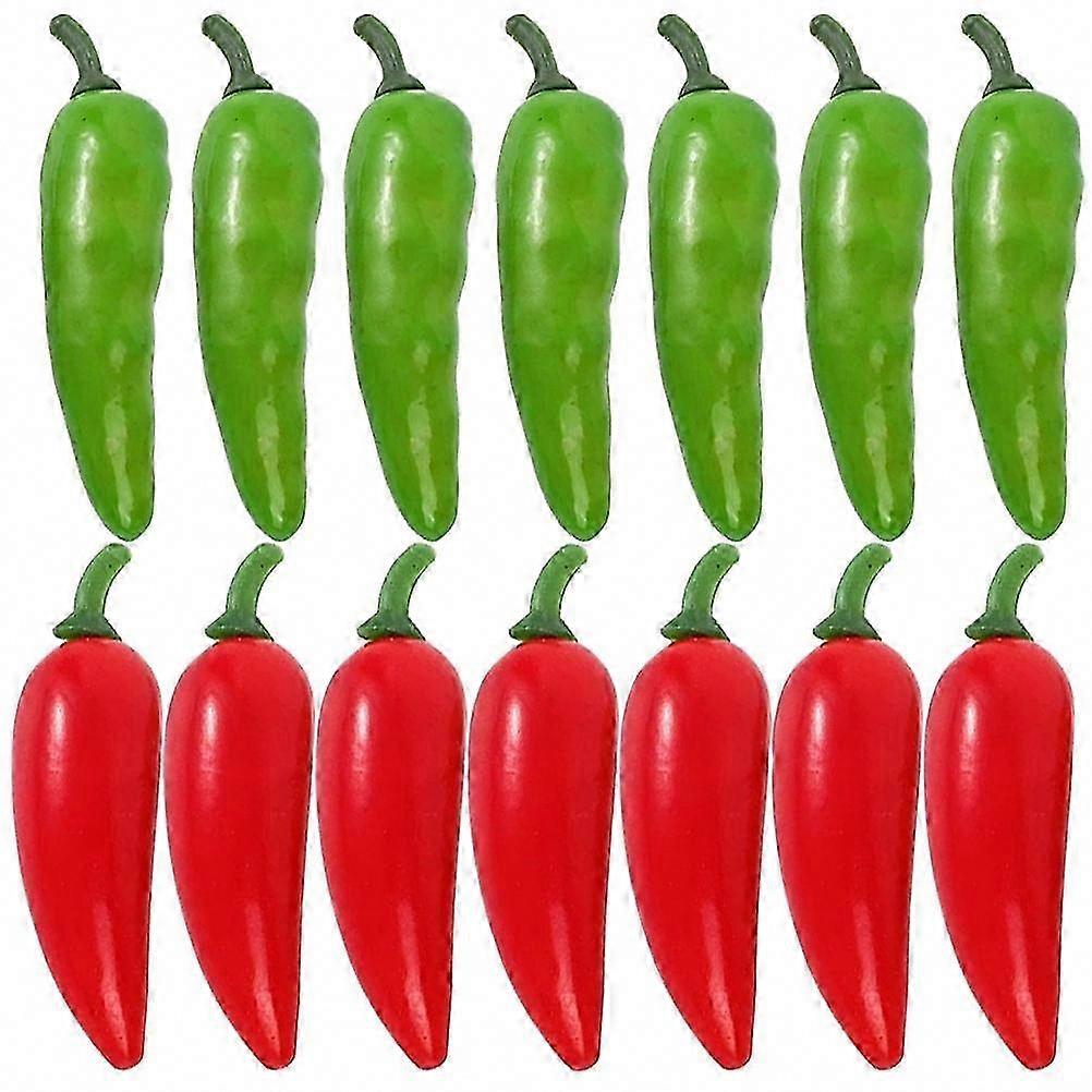 40Pcs Artificial Simulated Pepper Polyfoam Model for Playing