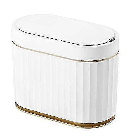 1pc Mini rechargeable Trash Can with Lid 1.3l
