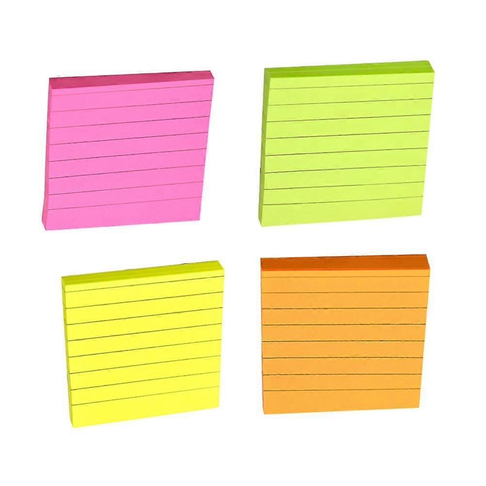 Self Stick Notepad Paper Notes Stickers for Note Taking 4Pcs Assorted Color