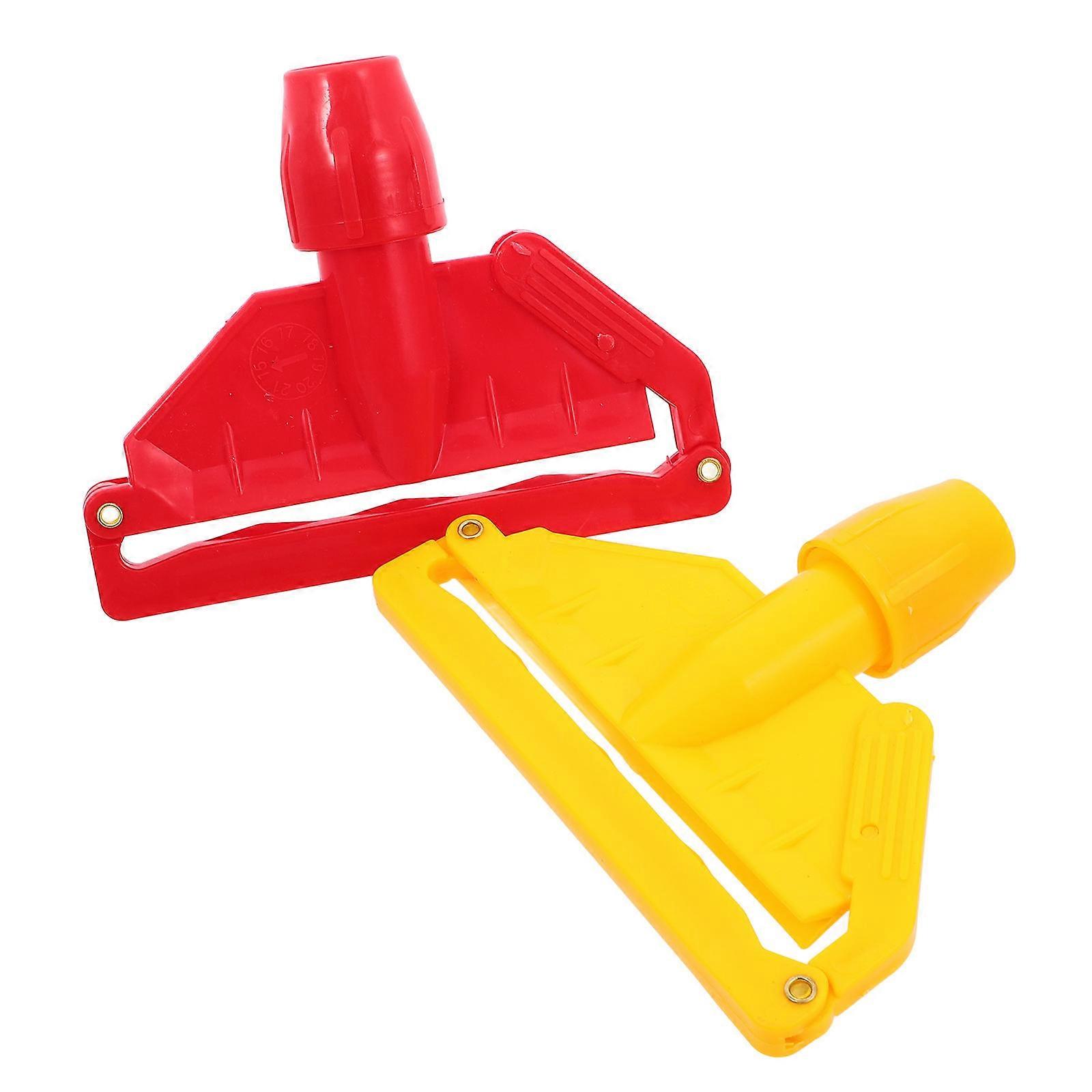 Plastic Mop Head Clamp for Versatile Floor Cleaning 2Pcs Mop Replacement Accessories