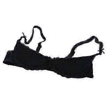 Dame Blondehylle-BH Polstret Push Up-BH 1/4-kopp Balkonette-BH Med bøyle Bralette Sex Balkonette-BH Med bøyle Gaver Rød 80C Ny Ankomst-inst