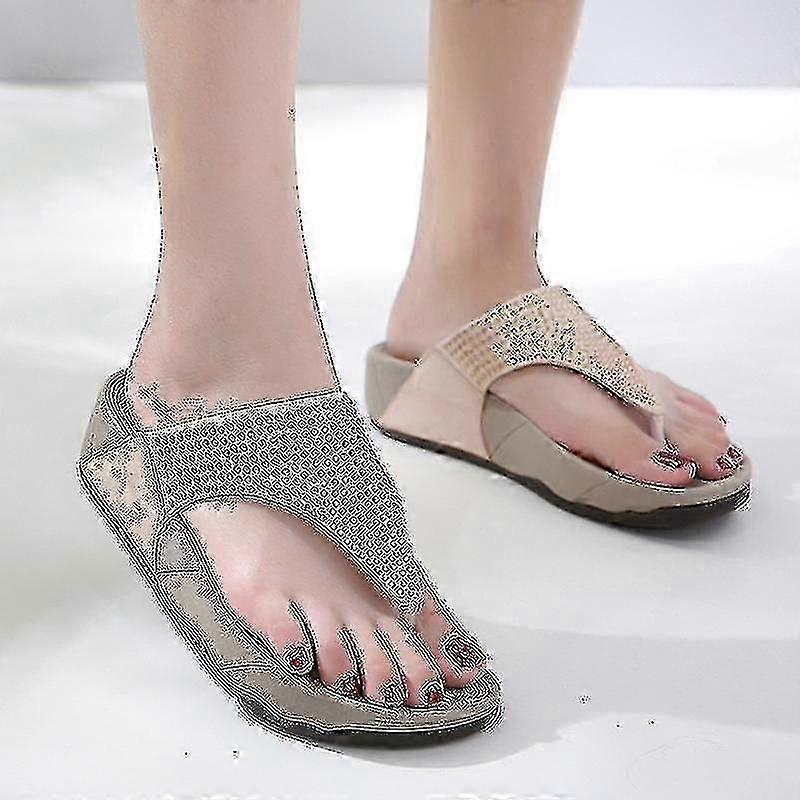 Fit Flop Womens Glitter Toe Post Sls