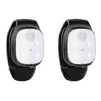 2 Pcs Outdoor Night Clip Lights Reflective Usb Rechargeable Led Light Running Gear Light Running Ac-GHUL