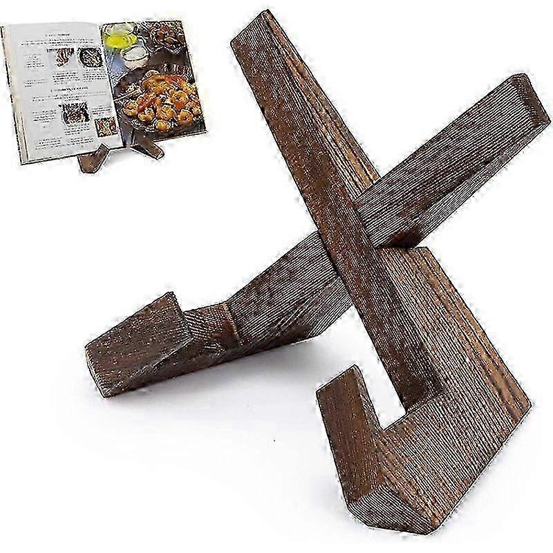 Cross-Assembled Pine Wood Display Stand