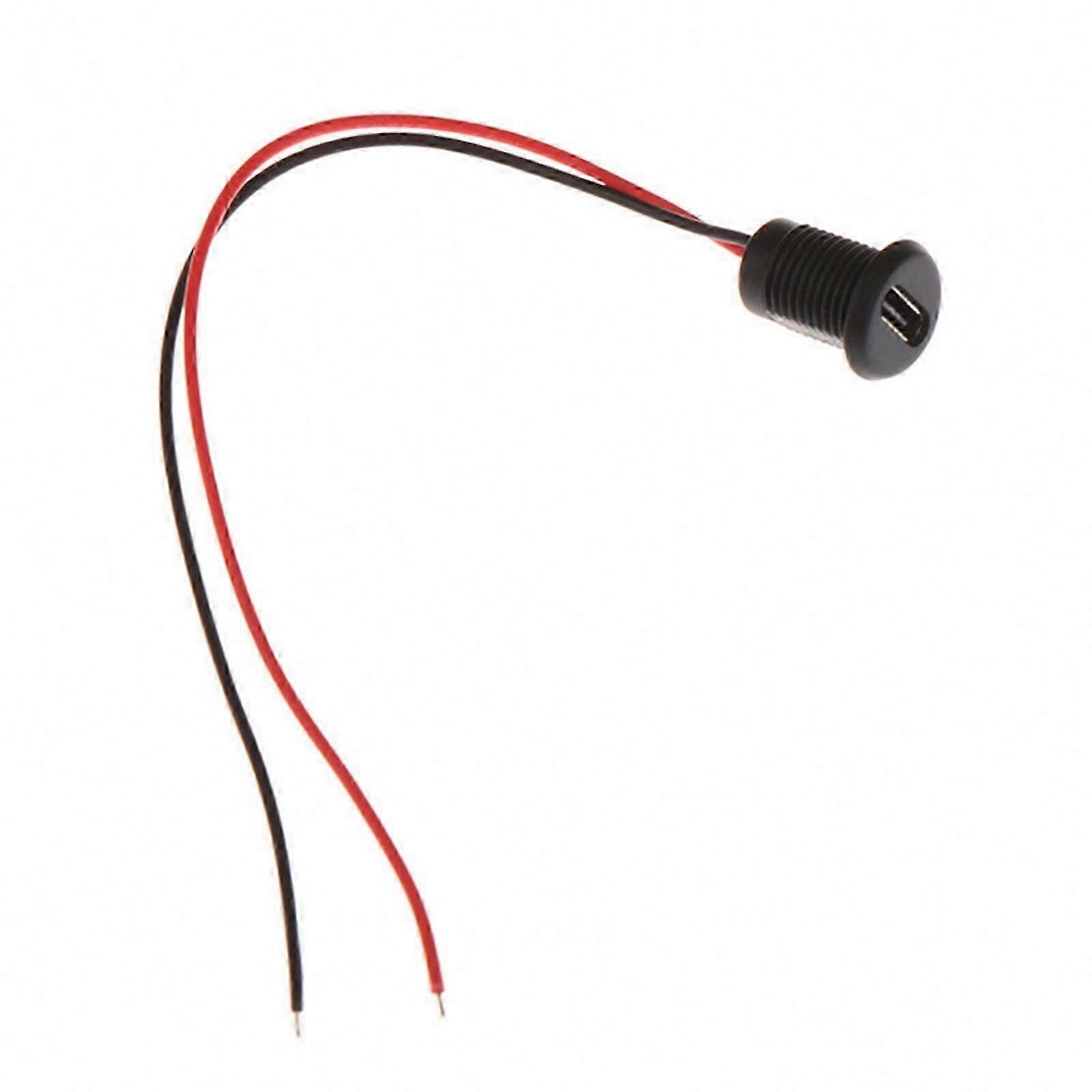 Secure Snap-Lock Panel Mount 2-Pin USB Type C Female Connector Socket