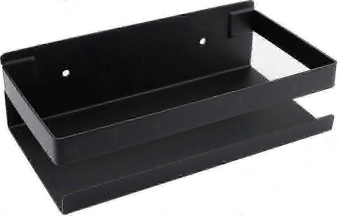 Modern Matte Black Wall Shelf 20cm compatible with Bathroom Kitchen Shower Storage Solution