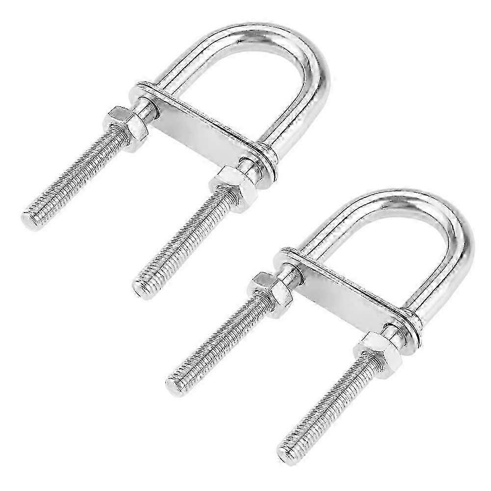 M6 x 90mm Stainless U Clamp Set