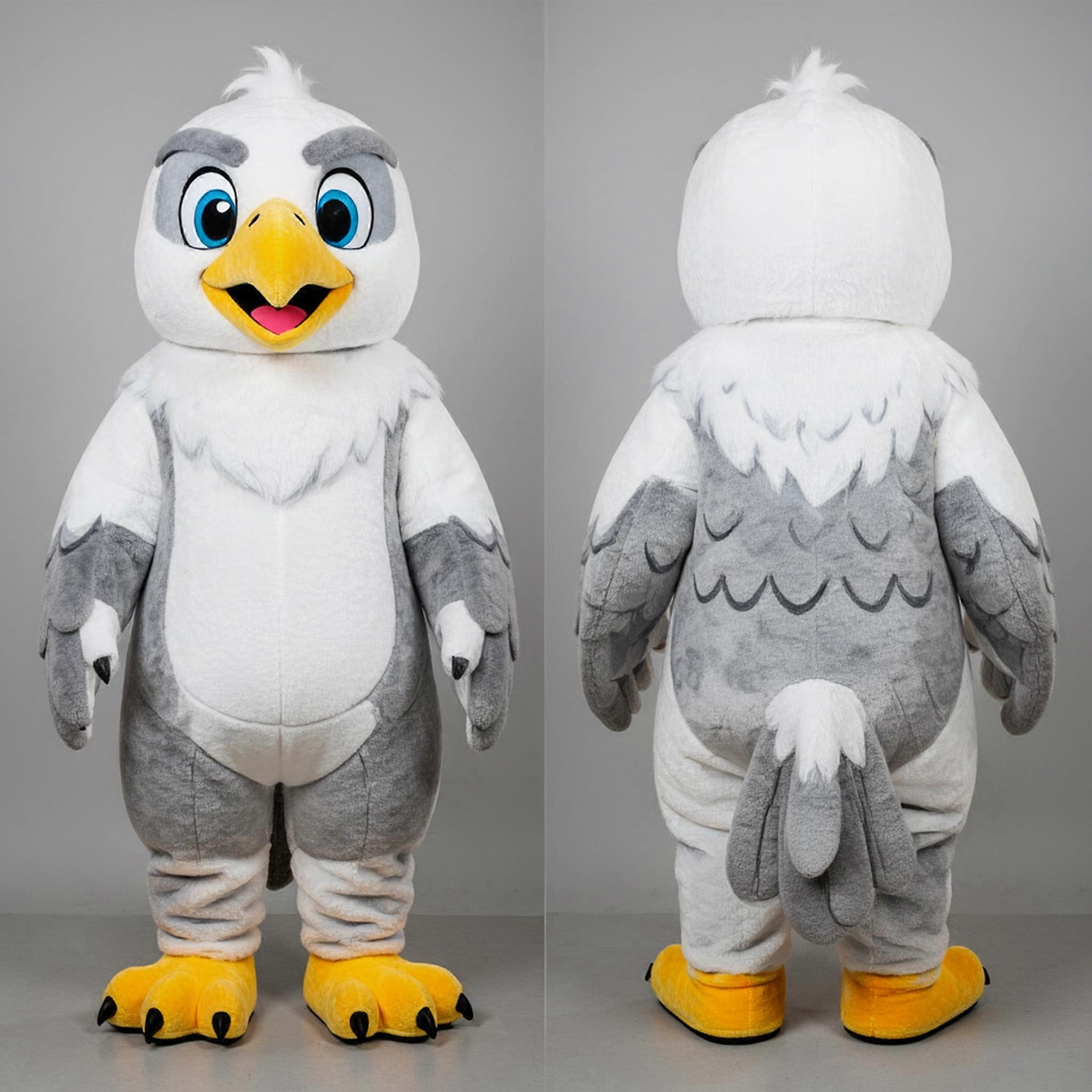MASTICOT Snow White Cartoon Hawk Mascot