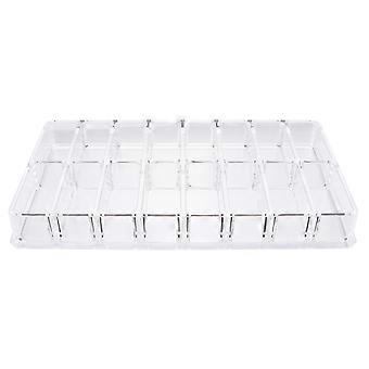 Acrylic Powder Storage Box for Cosmetic Use with Transparent Organizer Holder