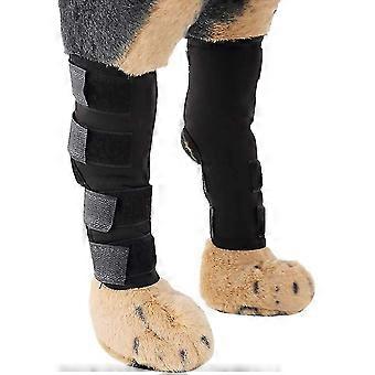 Comfortable dog leg support, hind leg hock joint support, black, size S (d-4).