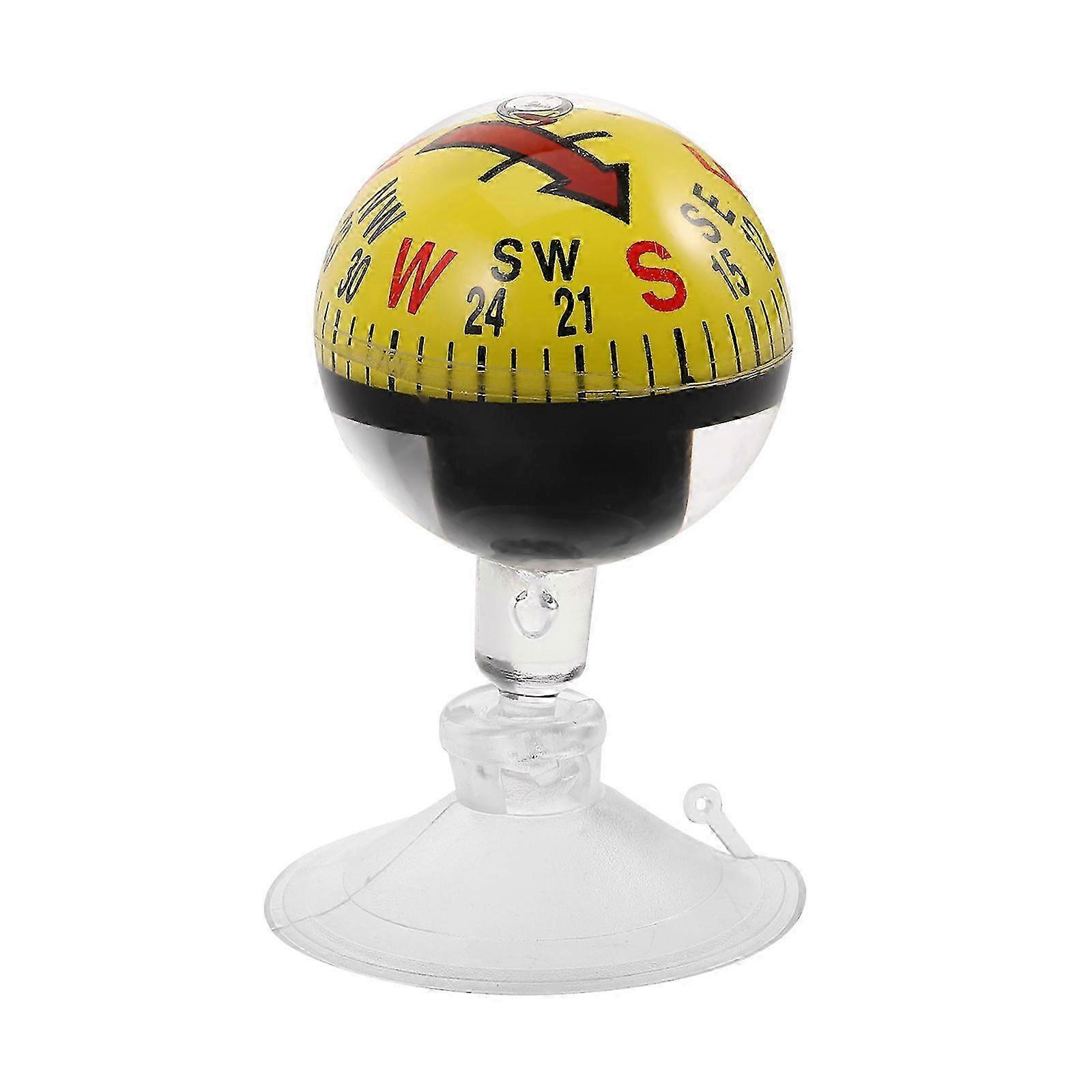 ABS Plastic Car Compass With Secure Suction Mount