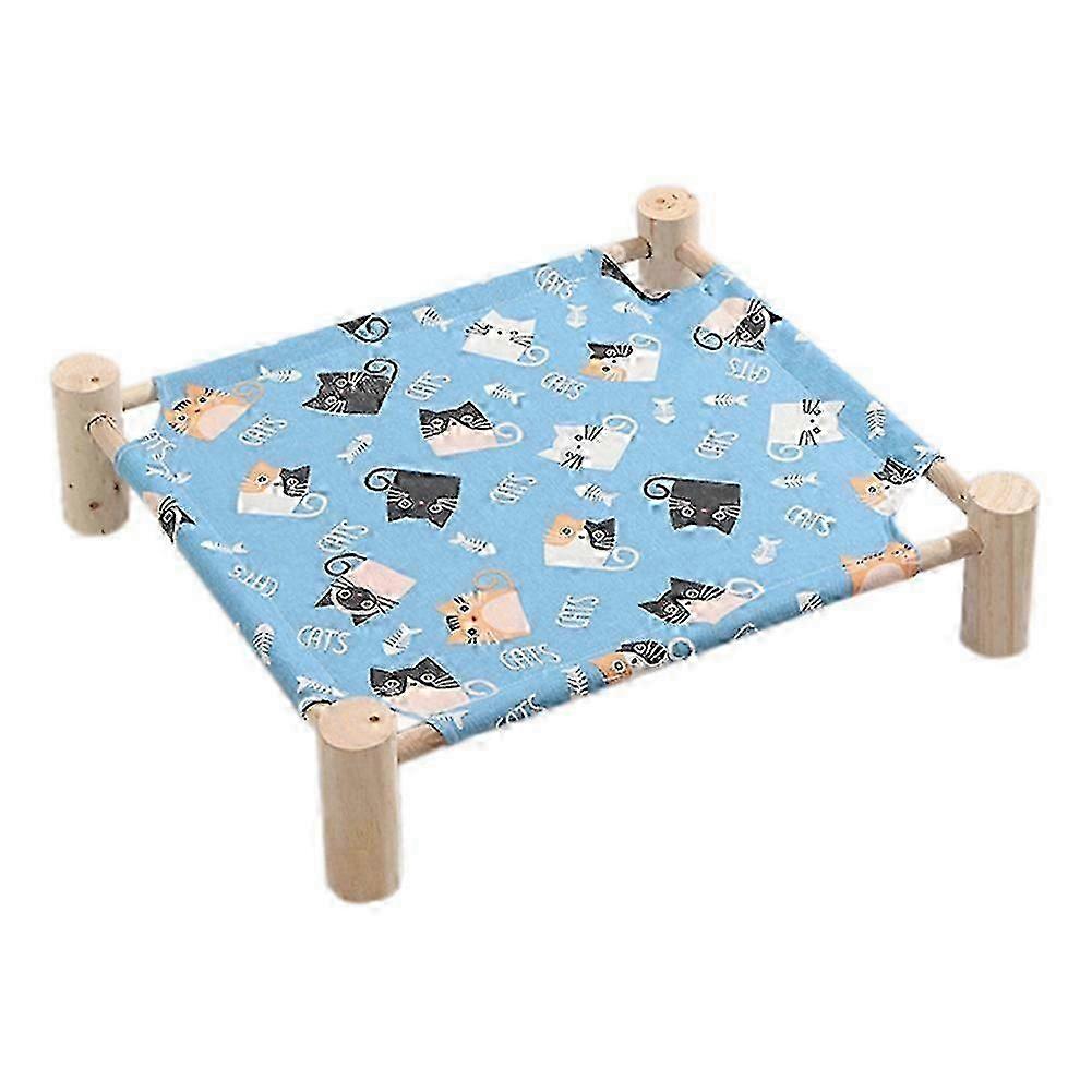 Solid Wood Elevated Pet Hammock Bed