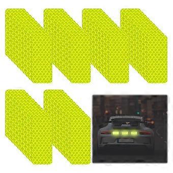 60 stk. reflekterende klistermærker, højtydende reflekterende striber, fluorescerende gul-grøn reflekterende tape, reflekterende klistermærker til tøj, reflekterende tape.