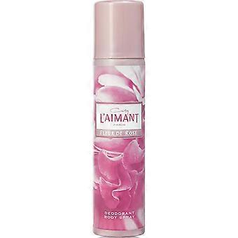 Coty L'aimant Fleur De Rose, deodorante spray corpo, 75 ml / 2,5 once.