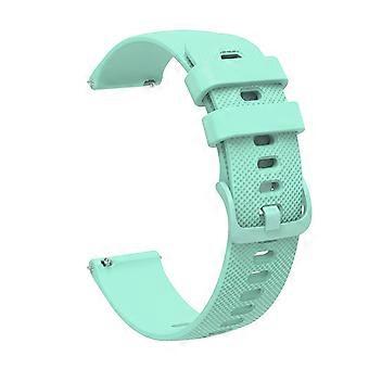 22mm Green Silicone Quick Release Watch Band Replacement Strap for Smartwatch IDW13‑IDW28, Soft Durable Wrist Fit