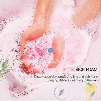 Bath Salt Lasting Fragrance Aromatherapy Floral Scent Exfoliating Moisture Body Wash Cleansing Spa Salt Ball Bubble Salts Shower-C