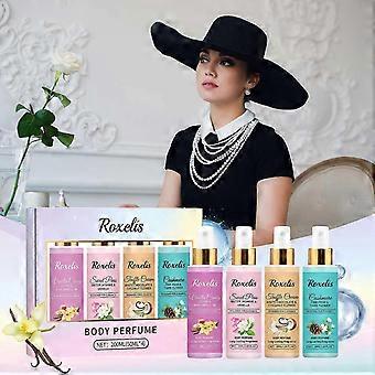 2-Piece Body Fragrance Spray Set with Fruity Scents, Vanilla Candy, Sweet Pea, Truffle Cream and Cashmere Perfume, Long-Lasting Freshness