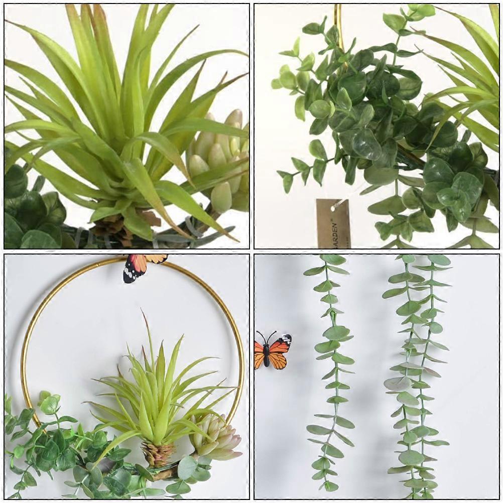 Green Wall Hanging Succulent Decor for Wedding Use