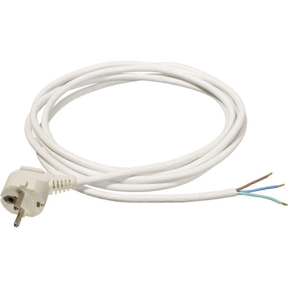 PVC-Aansluitkabel - IP20, 10 meter, Wit