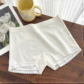 Female Summer Cotton No Trace 10A Antibacterial Anti Go Out of Light Not Roll Edge Boxer Briefs