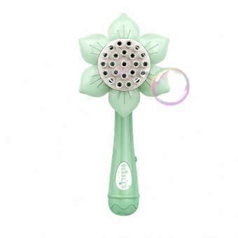 Electric Bubble Gun with 23 Holes, Sunflower Shower Shape, Electric Bubble Machine for Kids Party Toy