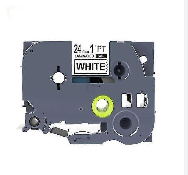 24mm Laminated Black Text Label Tape